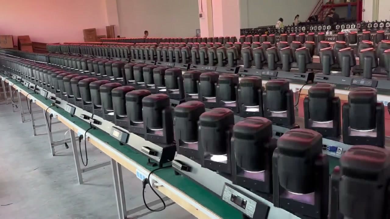 Aolait AL0580T fixtures during a production batch and powered function test