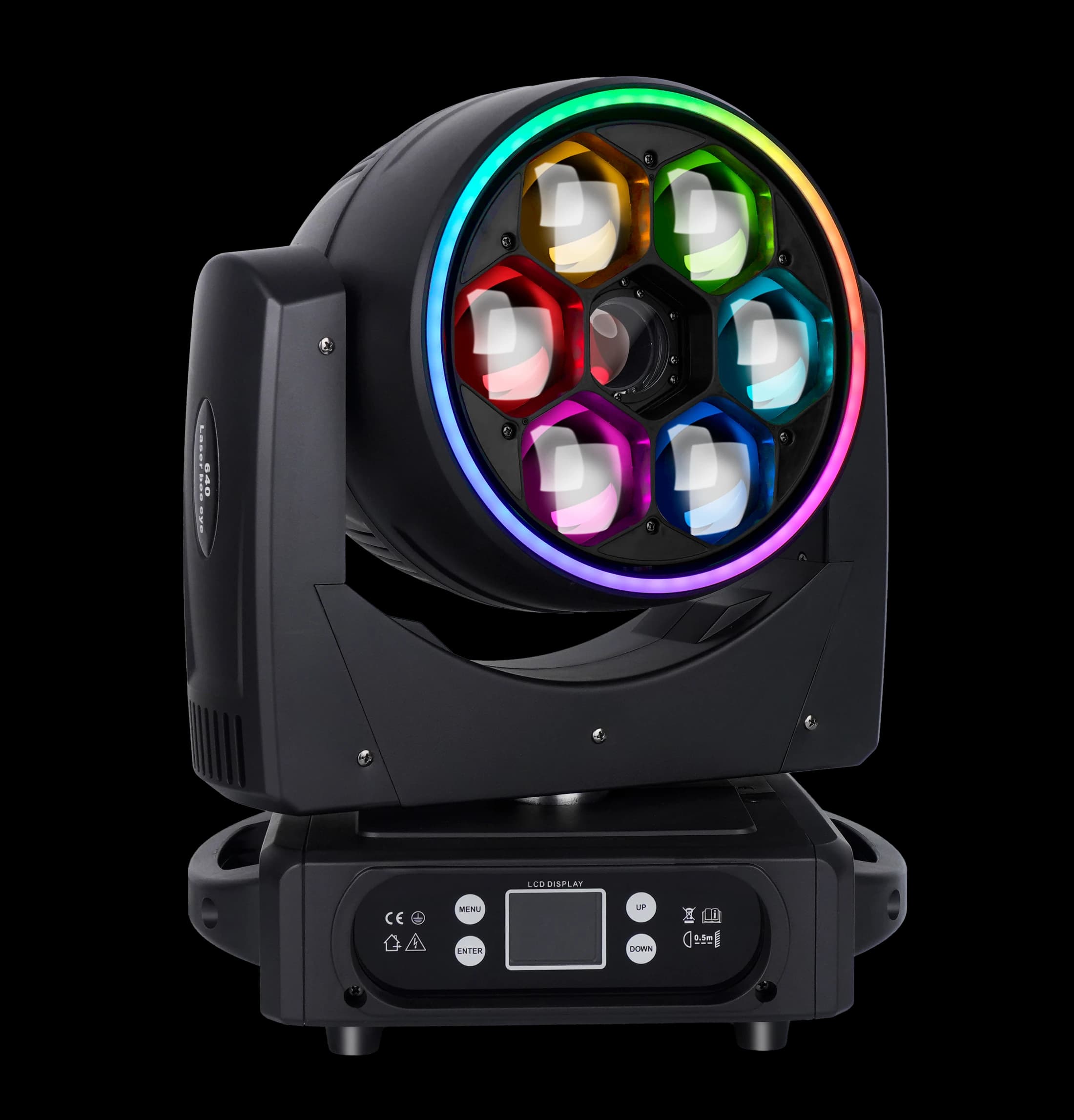 AL640WX 6×40W LED Bee Eye + 8W RGB Laser Moving Head product view