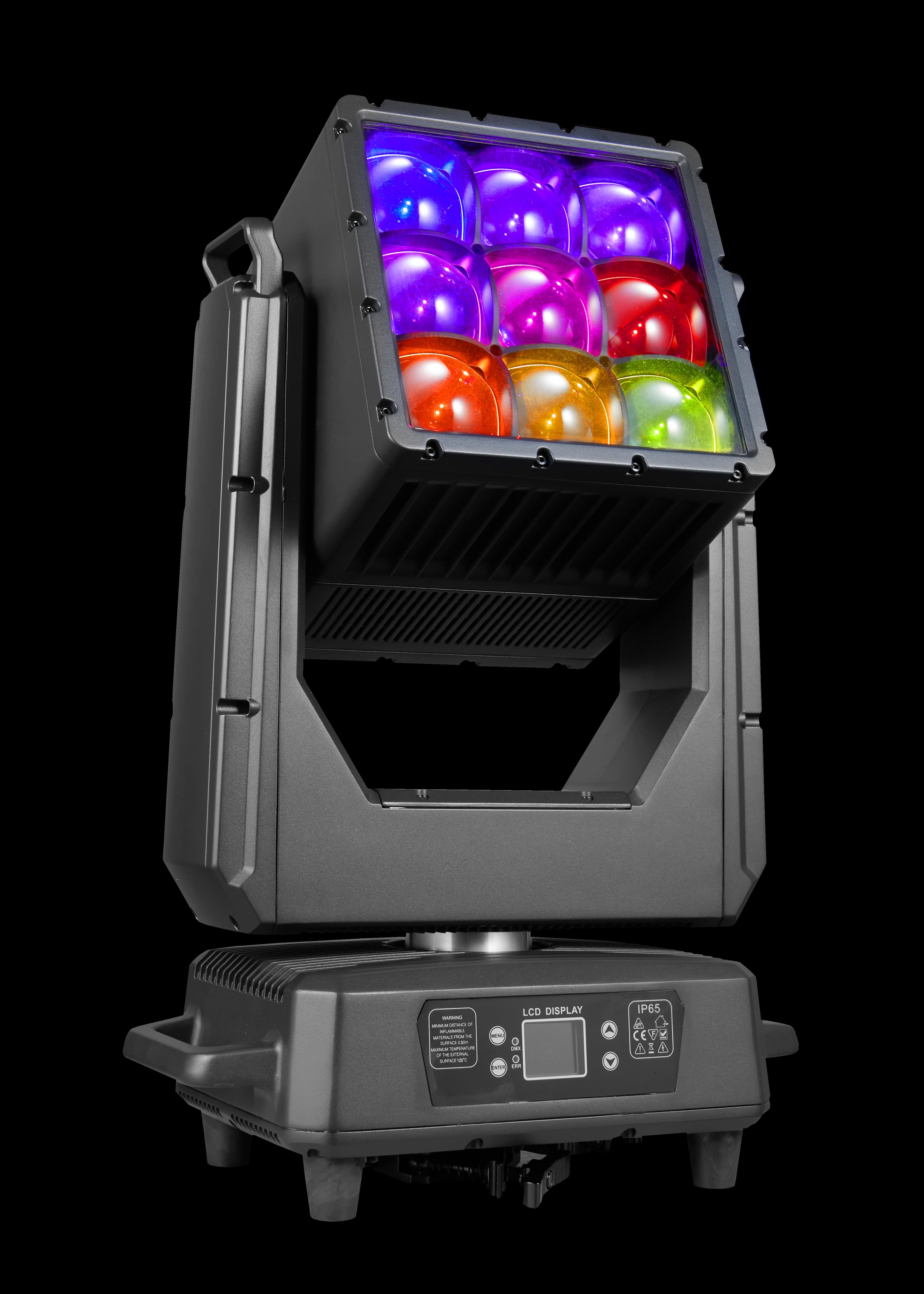 ALP0960WX nine RGBW wash cells in a multicolor state