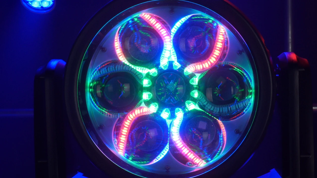 AL0760WP RGB Aura filament close-up