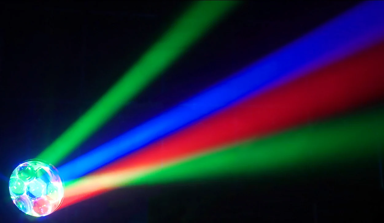 AL0760WP multicolor RGBW aerial beam effect