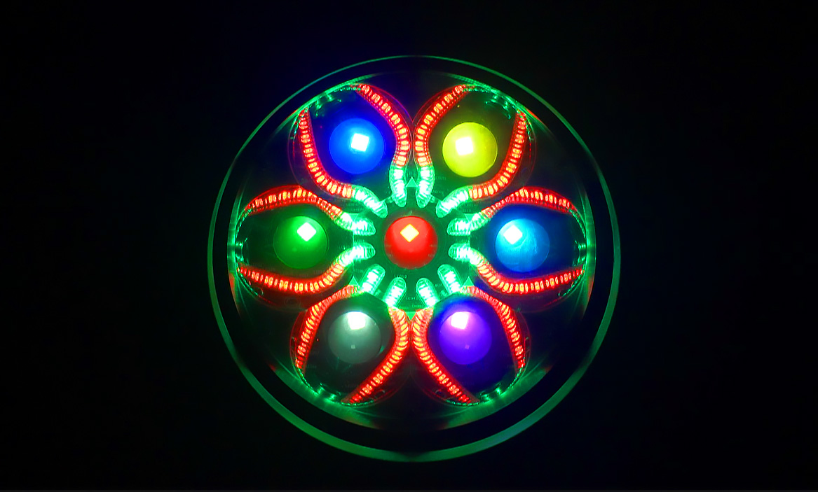 AL0760WR RGB Aura filament close-up