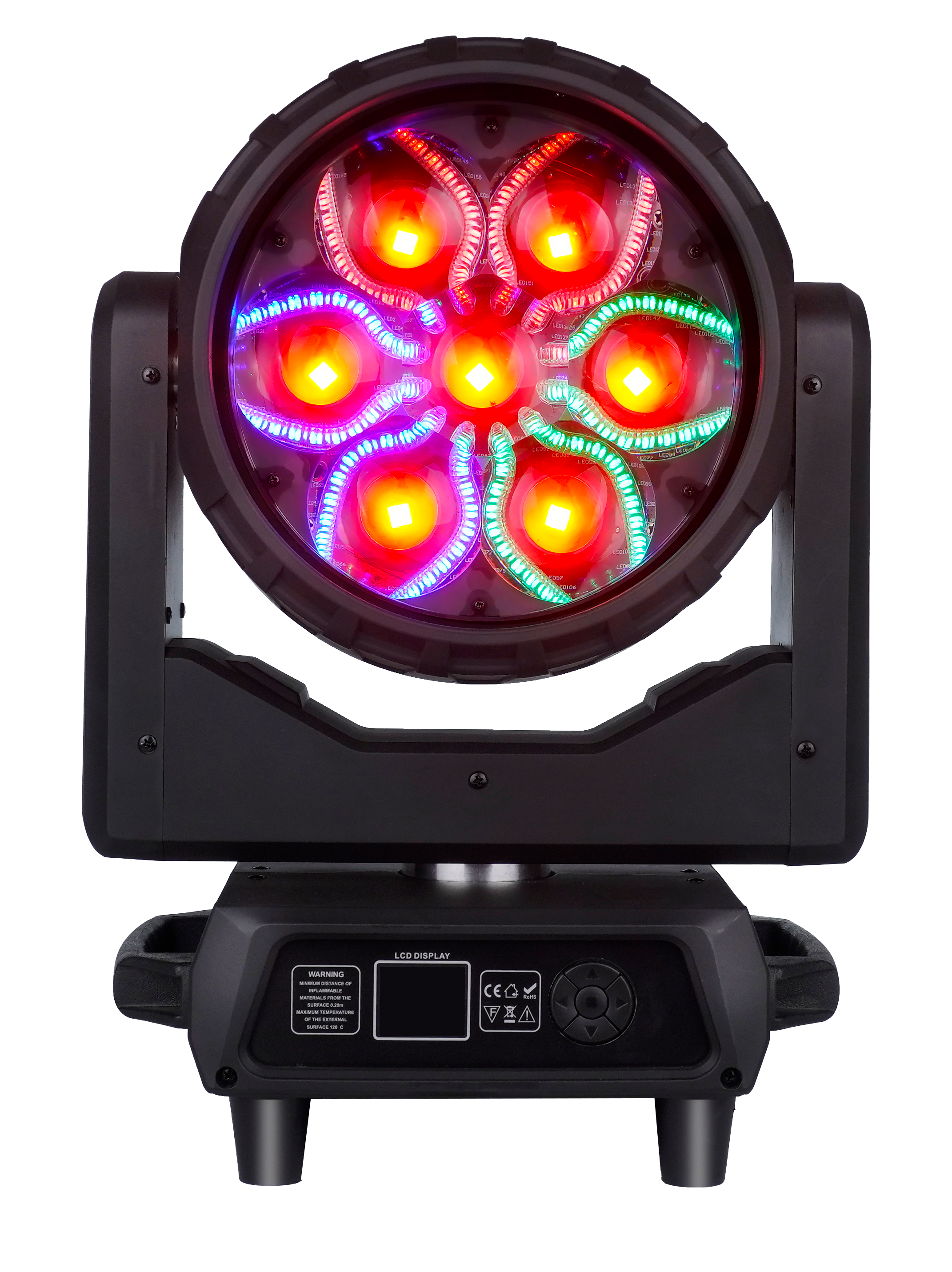 AL0760WR 7×60W LED Bee Eye Moving Head IP20