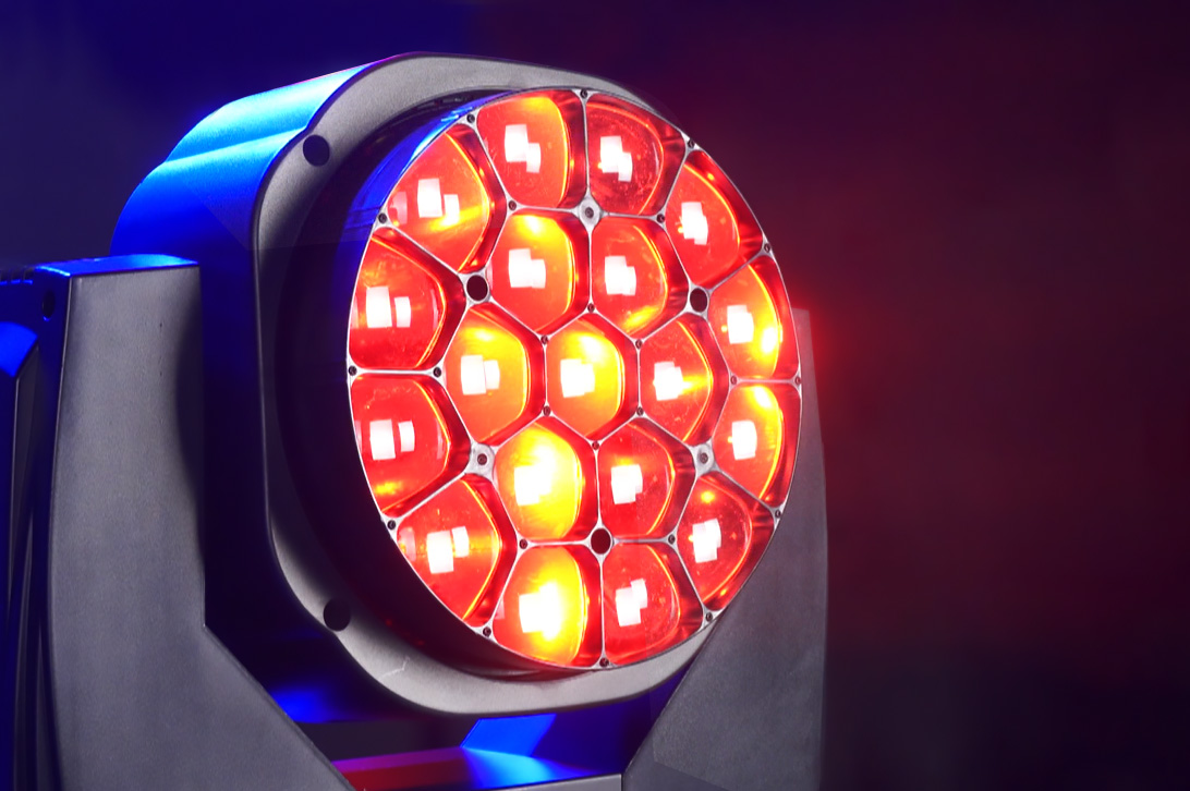 AL1019WR supplied red nineteen-cell optical effect demonstration