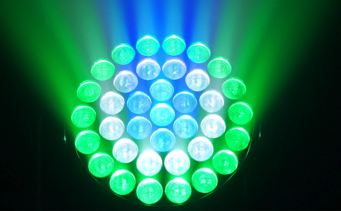 AL3715WZ thirty-seven-cell lens face with green blue and white grouped output
