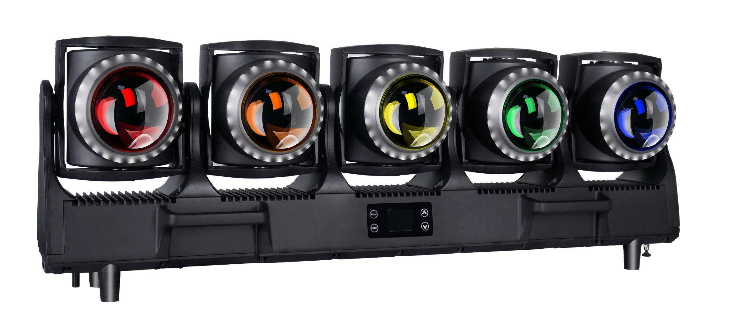 AL5120TIP five-head LED Tornado waterproof fixture with RGB color effects