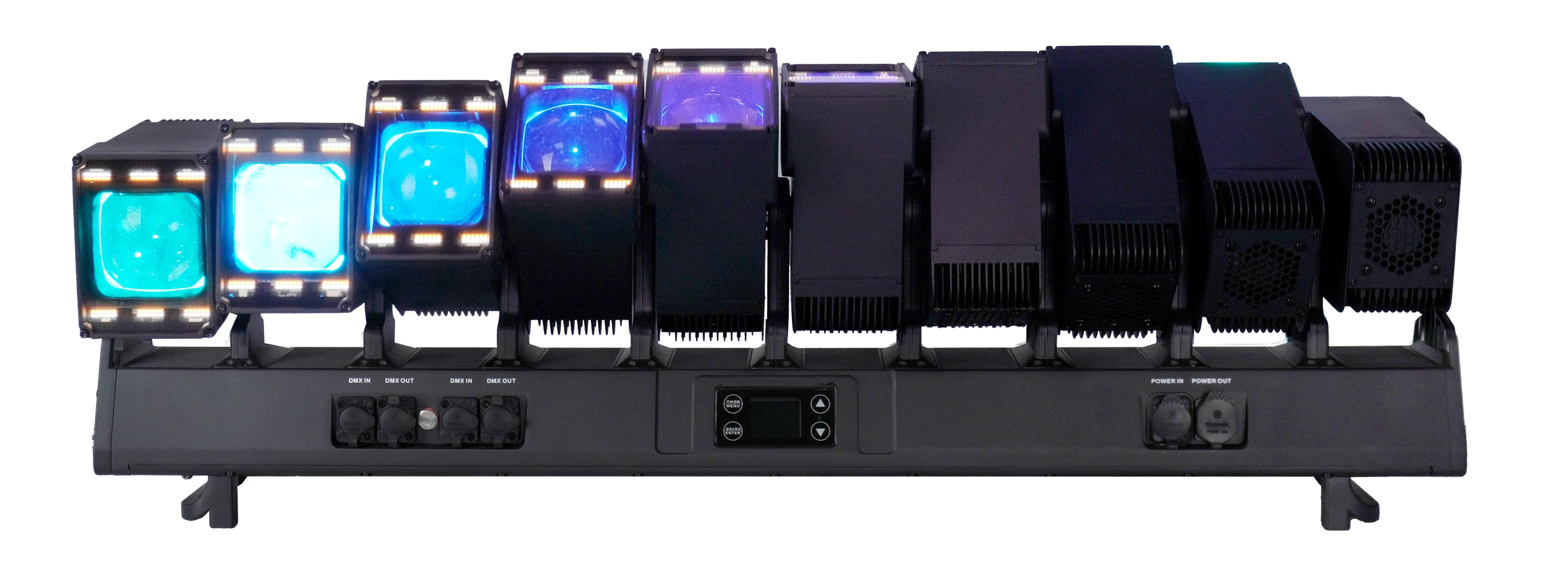 ALP1080WV ten-head motorized LED bar synchronized wave effect