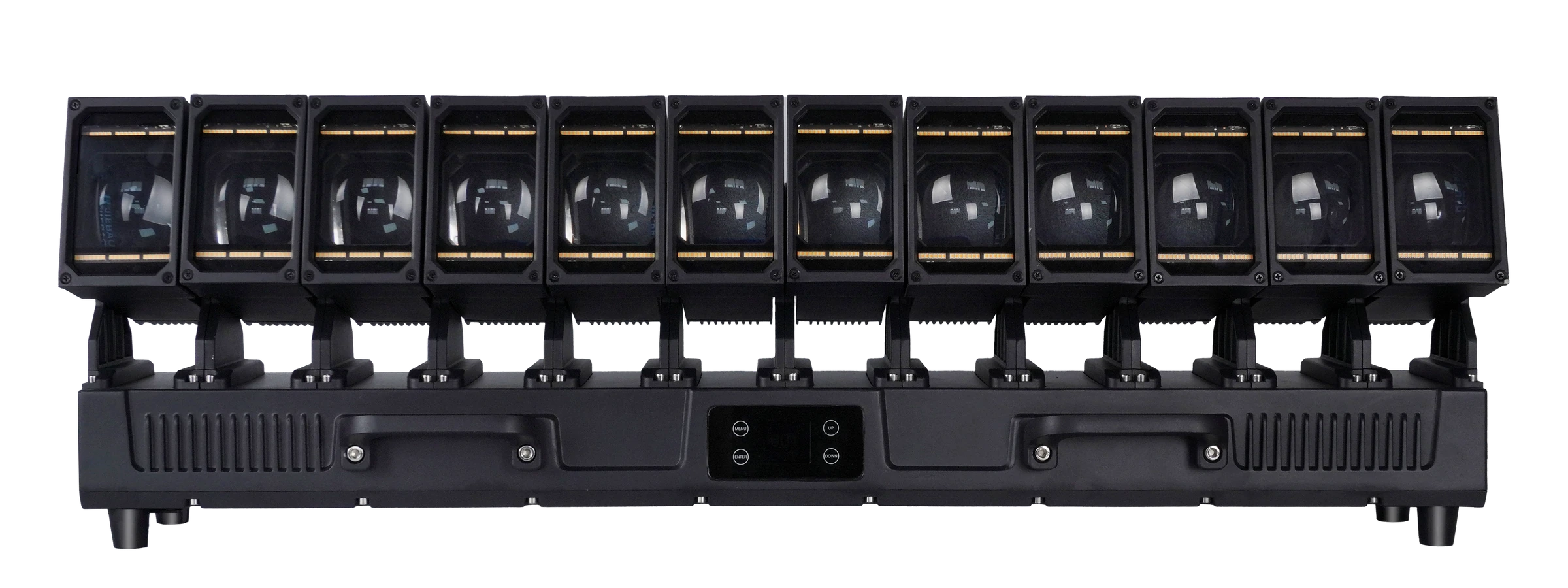 ALP1260WV twelve-head 12×60W LED Waver Moving Head in an unlit front product view